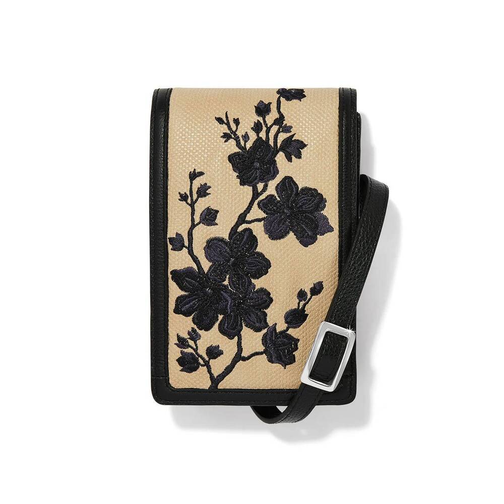 NEW BRIGHTON women's kyoto in bloom daytime phone organizer in taupe
